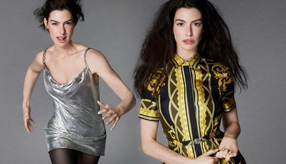 Ünlü oyuncu Anne Hathaway, İtalyan moda devi için poz verdi