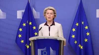 Avrupa Birliği (AB) Komisyonu Başkanı Ursula von der Leyen, Rusya'nın