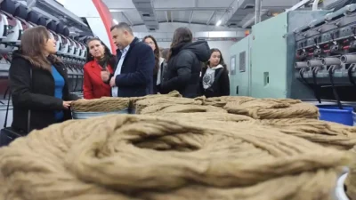 Uşak'ta Sultan Halil Yiğit Mesleki ve Teknik Anadolu Lisesi öğrencileri,