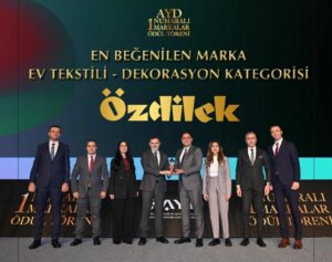 Özdilek ev tekstili ve dekorasyonu kategorisinde yılın bir numarası