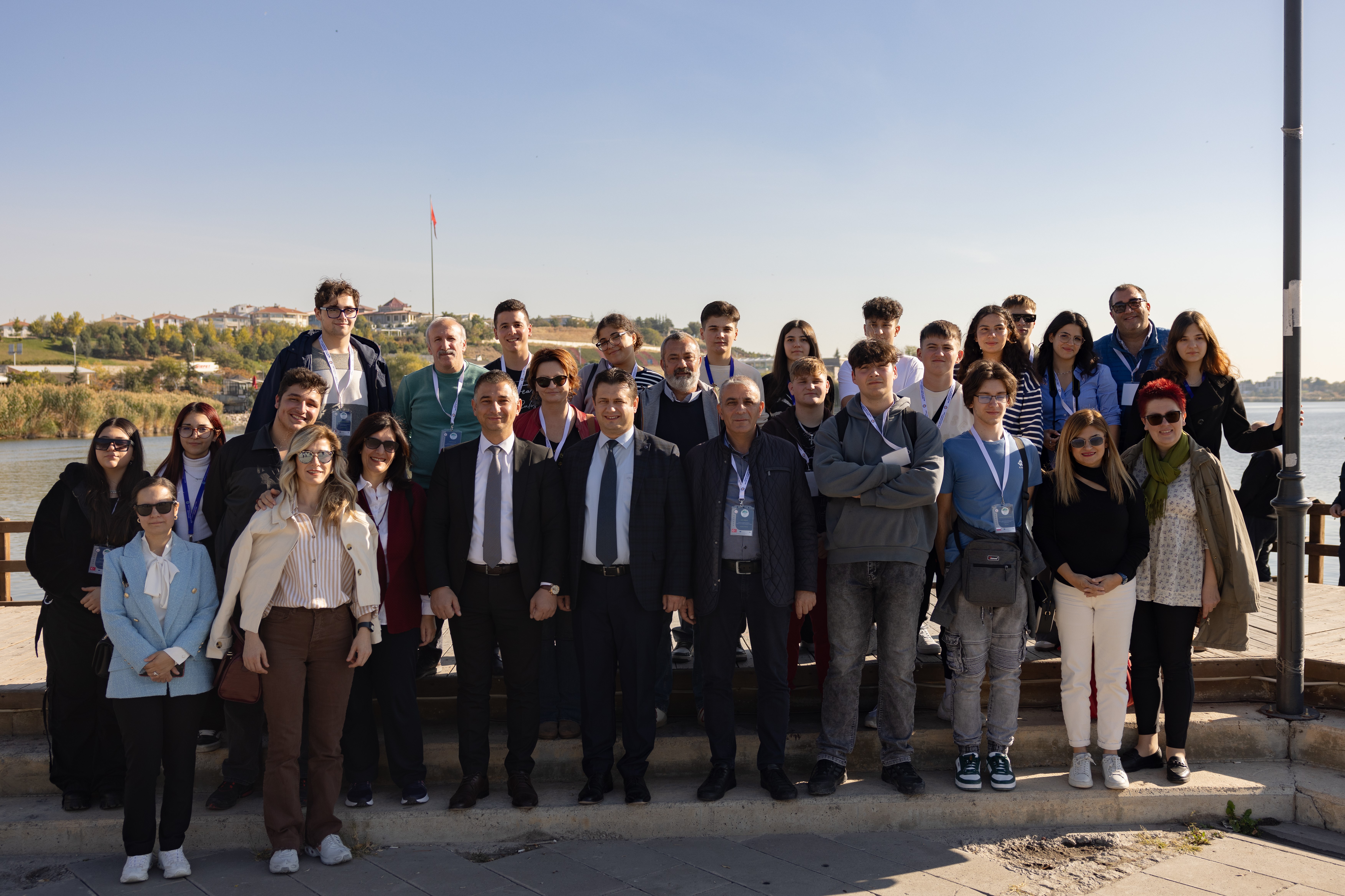 Avrupa'nın çeşitli ülkelerinden Erasmus projesi kapsamında Ankaraa'nın Gölbaşı ilçesine gelen