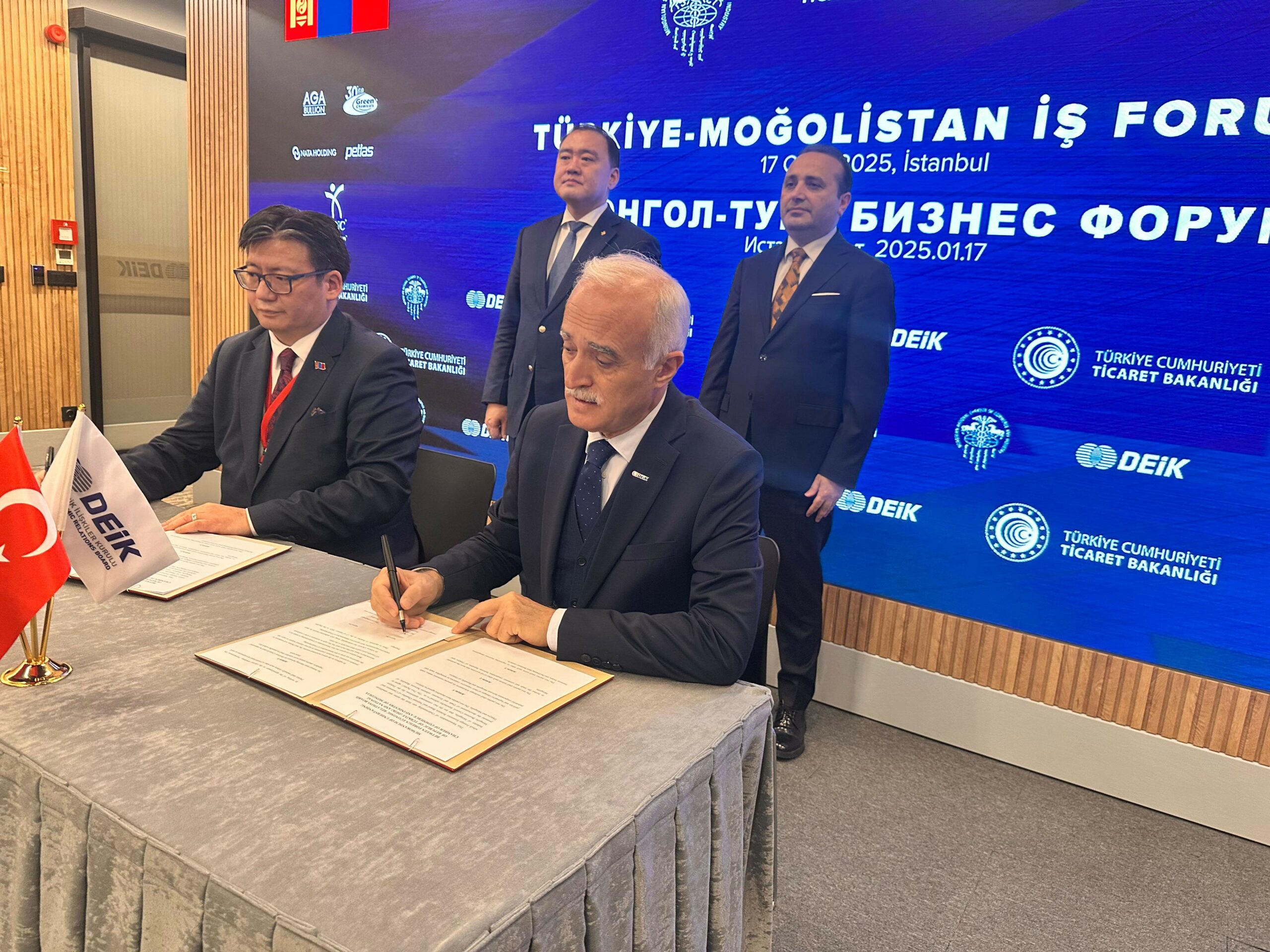 Türkiye ile Moğolistan arasında ticari işbirliğini geliştirmek amacıyla mutabakat zaptı