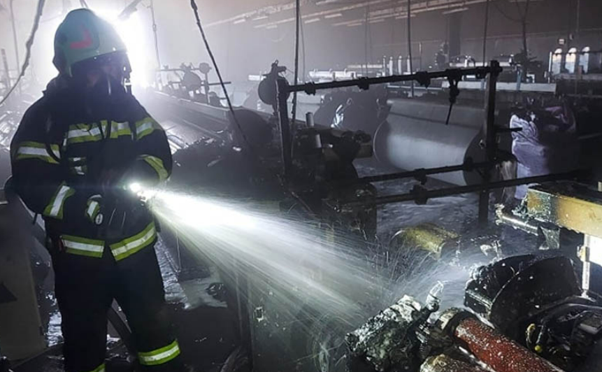 Denizli'deki bir tekstil fabrikasında