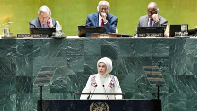 Cumhurbaşkanı Recep Tayyip Erdoğan’ın eşi Emine Erdoğan, BM Genel Kurulu'ndaki