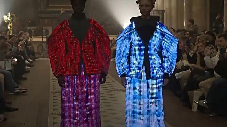 Kunihiko Morinaga, Fransa'nın başkenti Paris'teki Amerikan Katedrali'nde Anrealage'ın 2025/26 Sonbahar/Kış