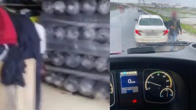 İstanbul Esenyurt'ta polis olduklarını söyleyerek, bir kamyonu durduran şüpheliler, araçta