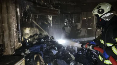 Batman'daki bir tekstil atölyesinde yangın çıktı.