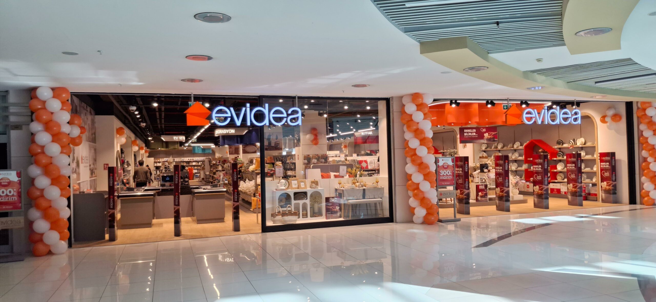 Ev ve yaşam sektörünün lider markalarından Evidea, tüketici dostu mağazalarına