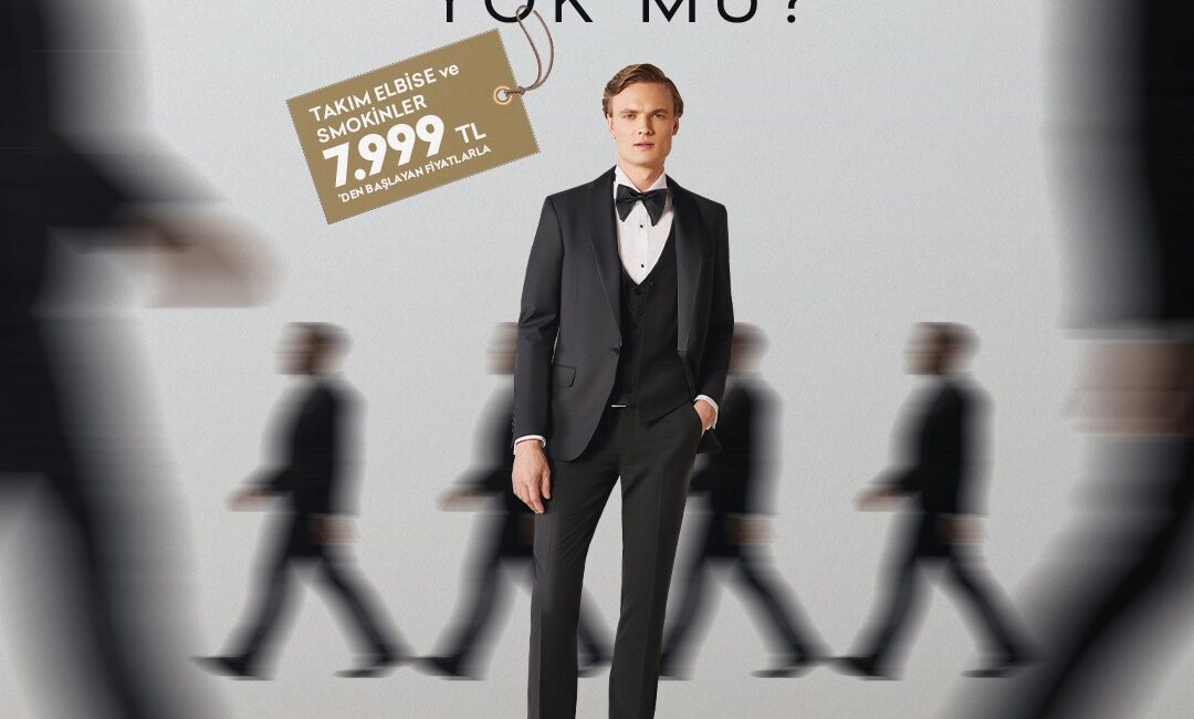 SARAR, 7.999 TL’den başlayan takım elbise ve smokin modelleri ile