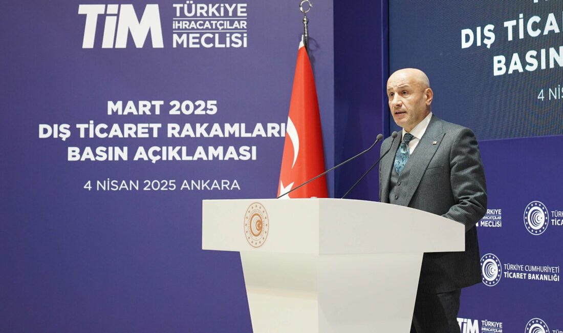 Mart ayı ihracat rakamlarının açıklandığı toplantıda konuşan Türkiye İhracatçılar Meclisi