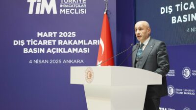 Mart ayı ihracat rakamlarının açıklandığı toplantıda konuşan Türkiye İhracatçılar Meclisi