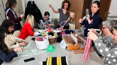 30 Mart Uluslararası Sıfır Atık Günü Çanakkale'de tekstil atıklarından "cacala"