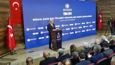 2025 Nisan ayı ihracat rakamlarının açıklandığı toplantıda konuşan Türkiye İhracatçılar