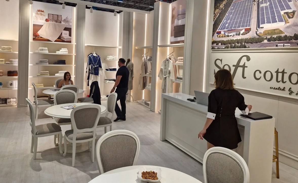 Denizli merkezli Gökhan Tekstil, HOMETEX Ev Tekstili Fuarı’nda yüzde 100 Ege