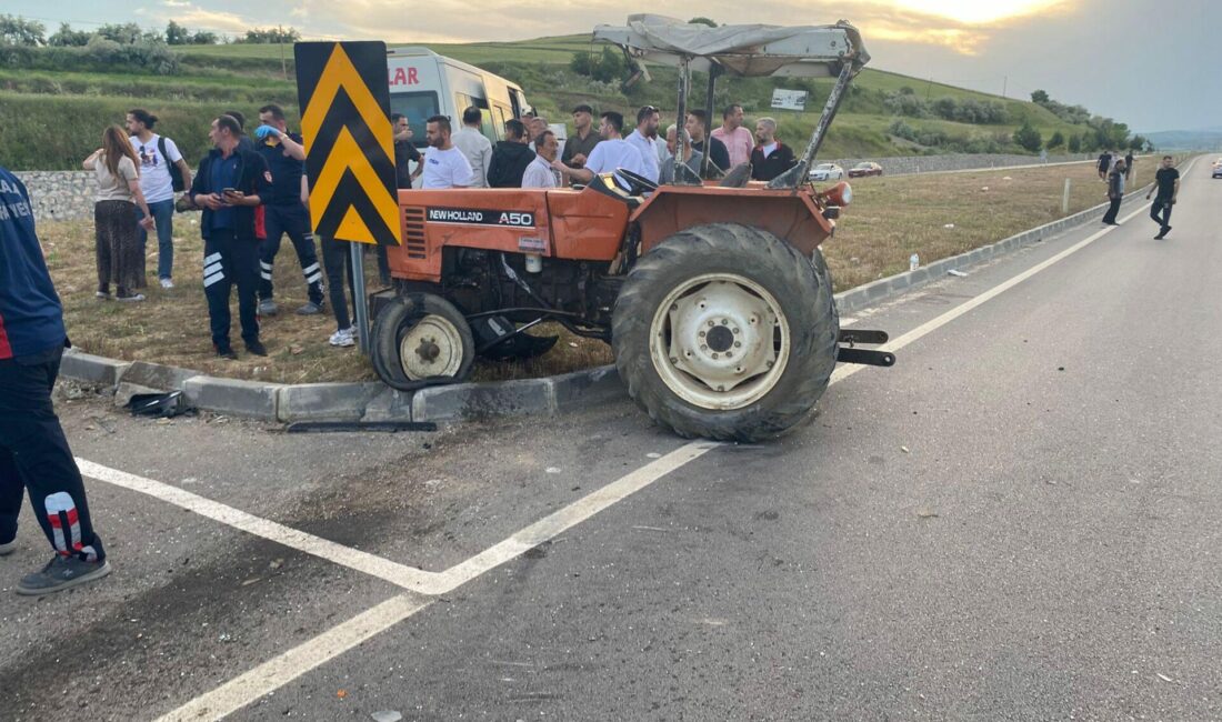 Tokat'ın Erbaa ilçesiyle Amasya'nın Taşova ilçesi yolunda meydana gelen kazada