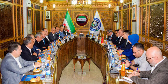  Şam ve Kırsalı Sanayi Odası Başkanı Eymen Mevlevi ile oda