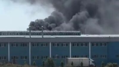 Tekirdağ'ın Ergene ilçesindeki bir tekstil fabrikasında yangın çıktı.