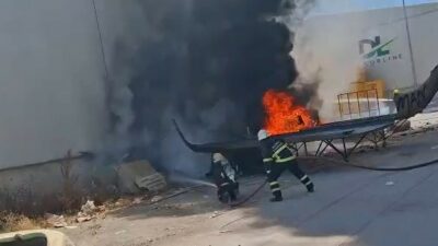 Bursa'da bir tekstil örme fabrikasında yaşanan yangın korku dolu anların