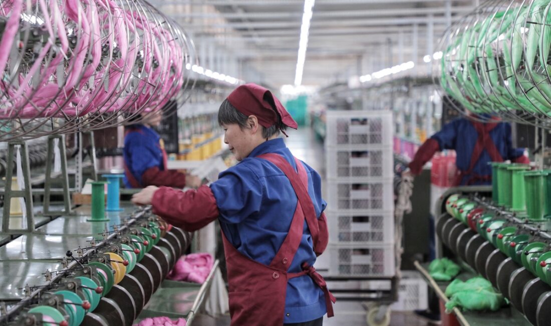 Çin'in tekstil sektörü yılın ilk dört ayında istikrarlı büyüme kaydetti.